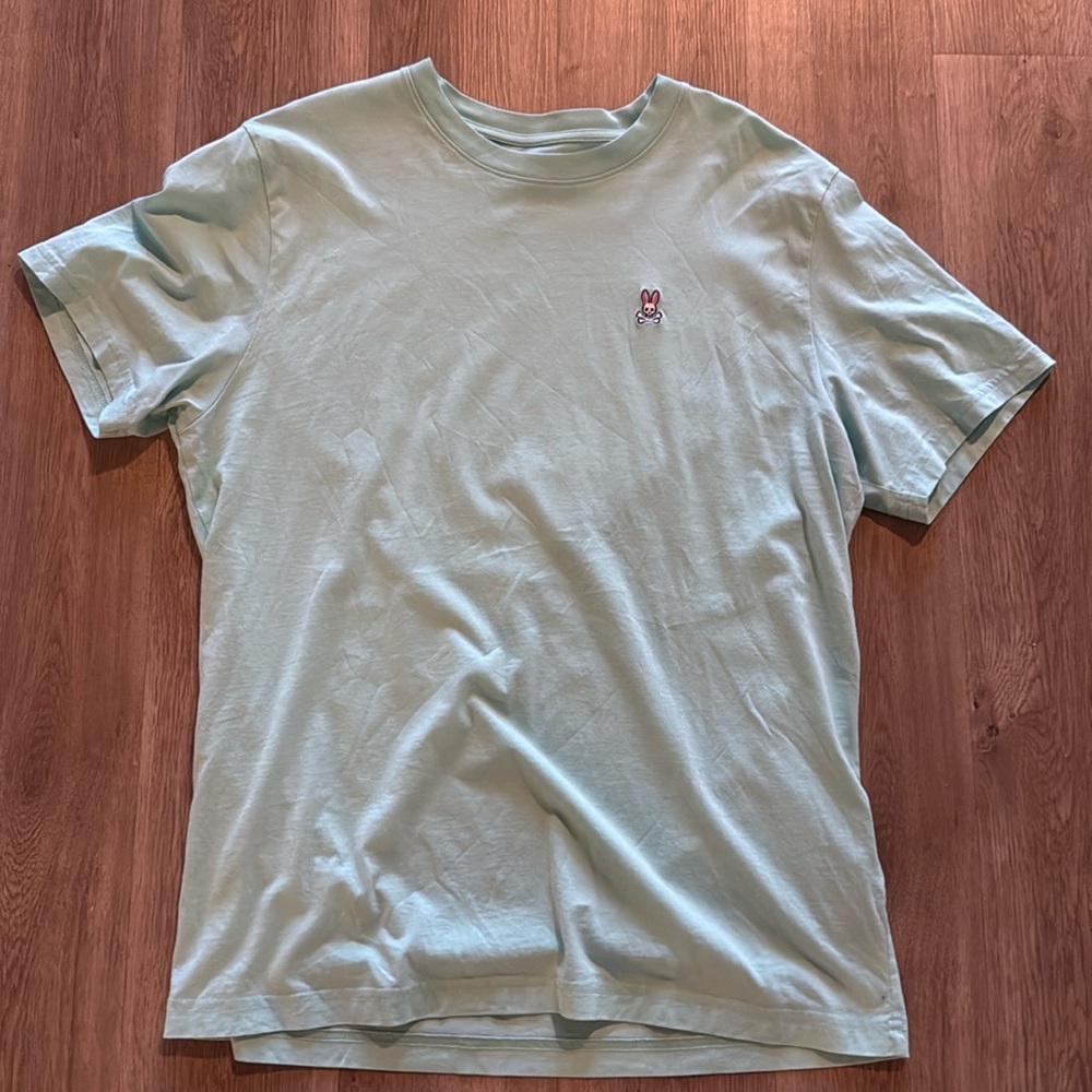 Blue Green psycho bunny t shirt